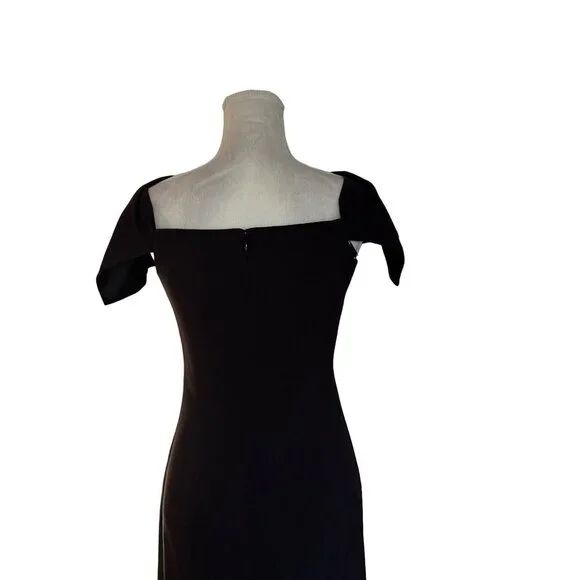 Vince Camuto Ruched Off-The-Shoulder Evening Gown Size 2 With Fold over Detail Maxi